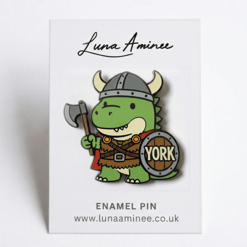 Rexy the York Raider pin