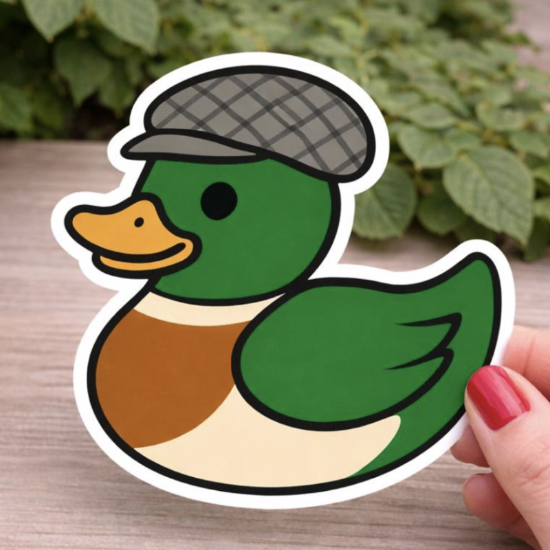 Yorkshire Duck Pin Vinyl Sticker