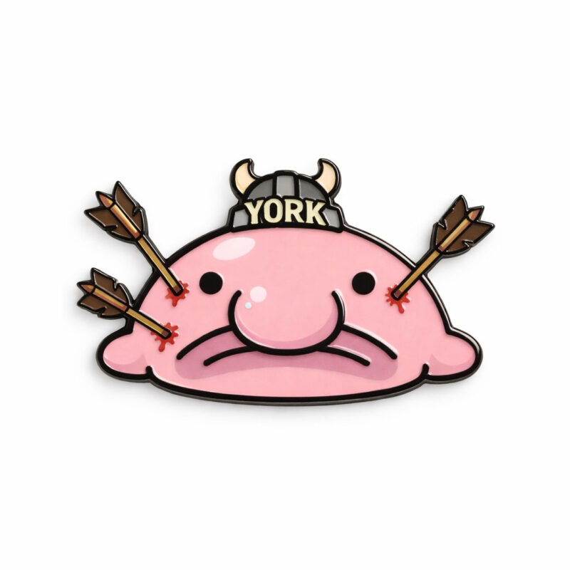 Viking blob warrior York pin