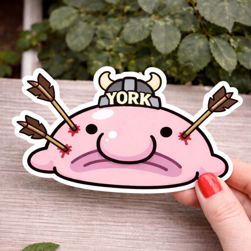 York Blob Warrior Vinyl Sticker