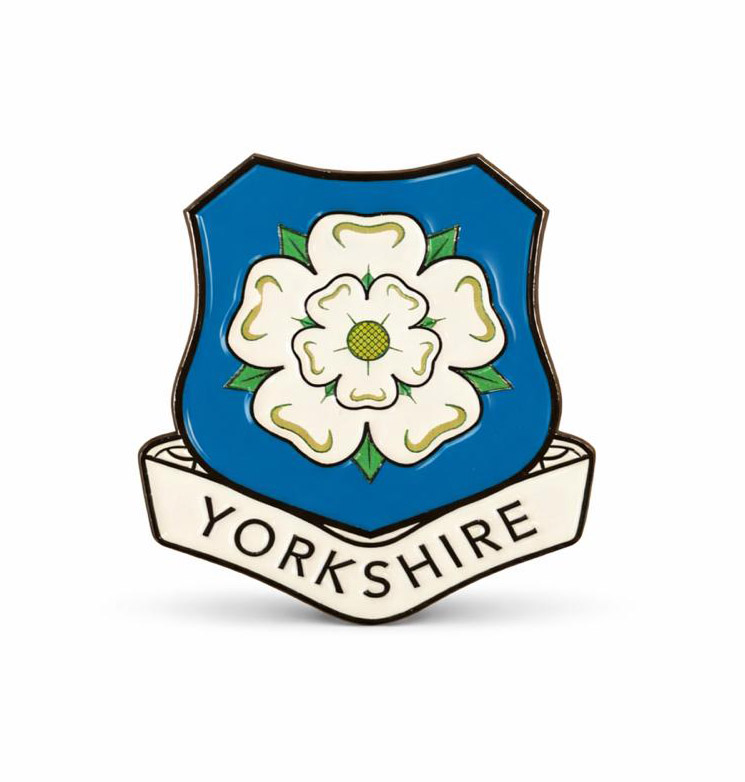 Yorkshire White Rose Pin